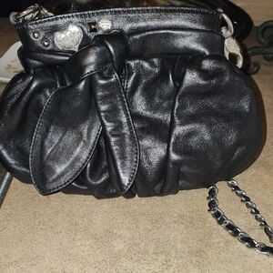 Harley Davidson Black Leather Women's Bag, EUC